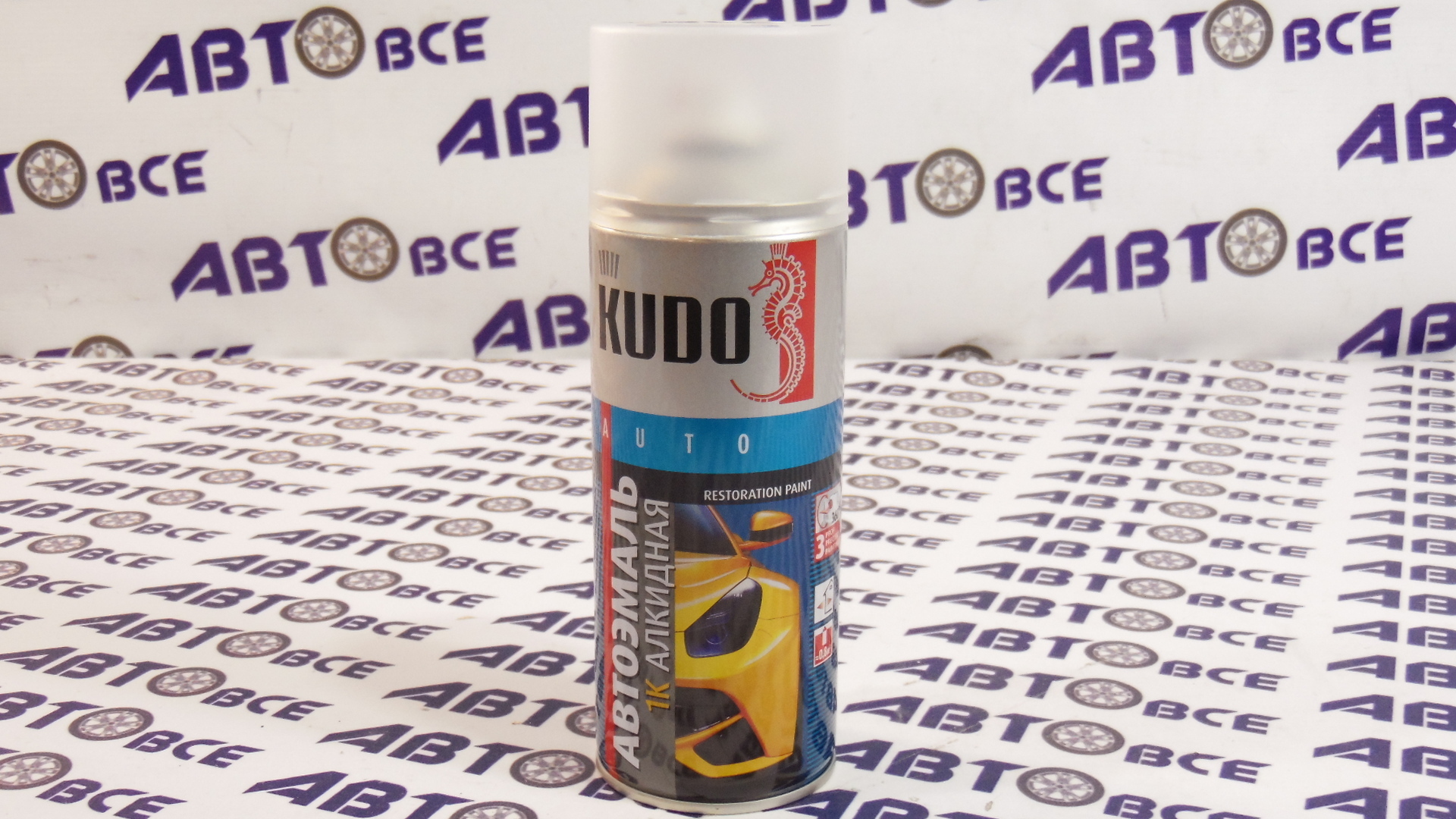 Аэрозоль (краска в баллонах) алкидная 299 Желтая такси 520мл KUDO